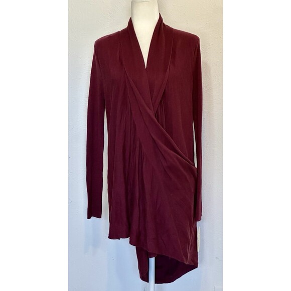 NWT Nordstrom Lingerie Women Size M Long Sleeves Open Front Long Wrap Cardigan - Picture 5 of 14
